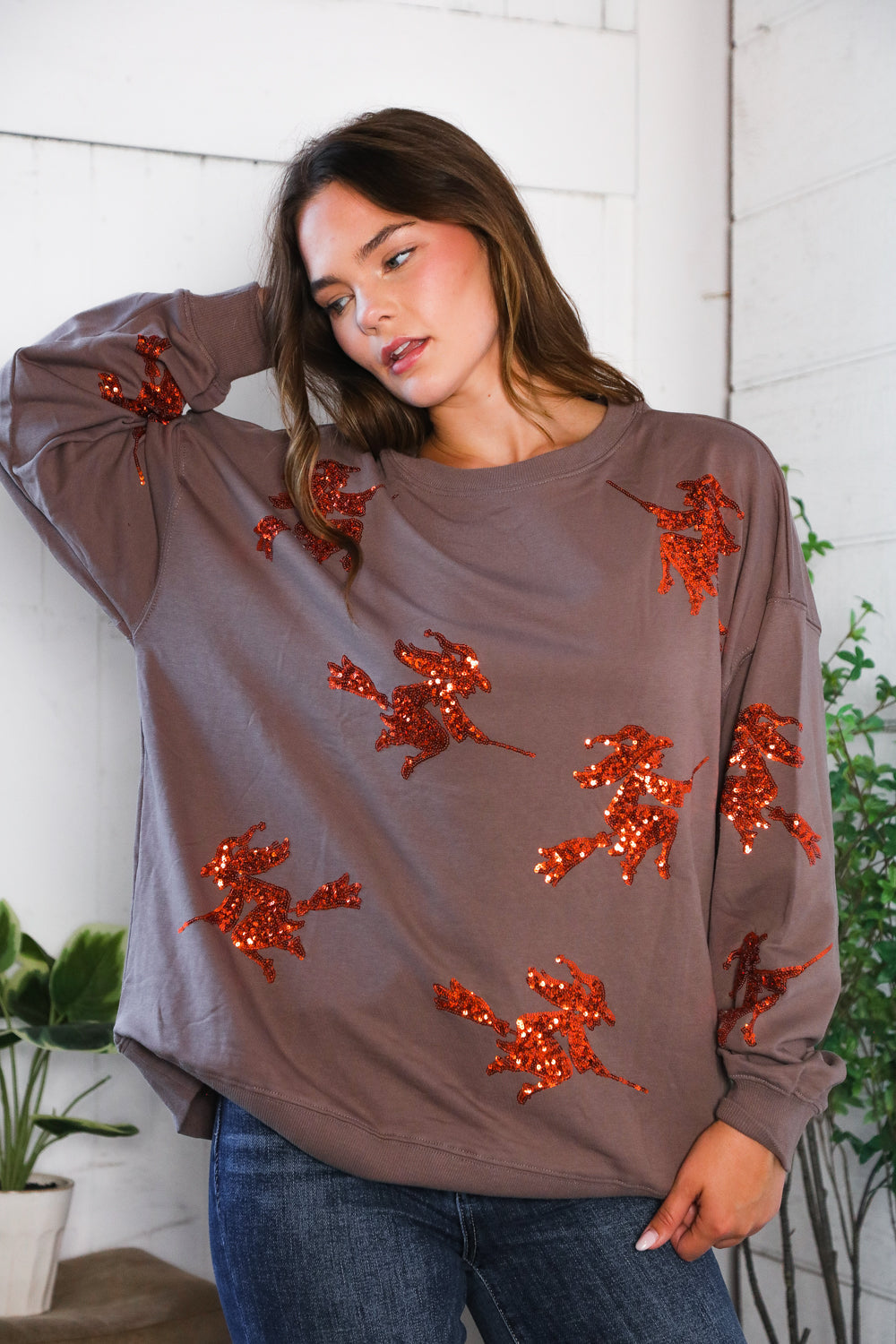 Sequins and Spells Spooky Pullover