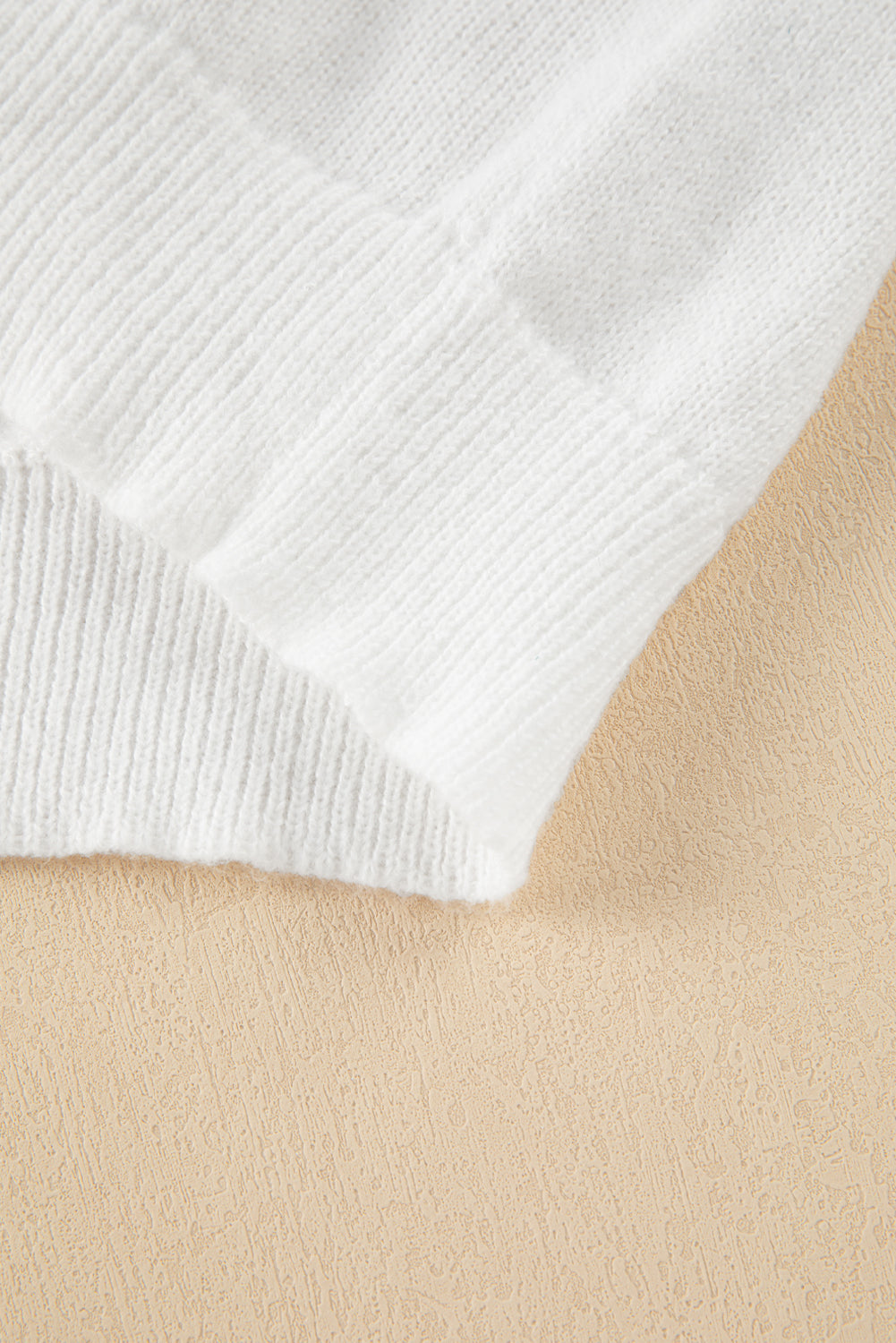 White Holly Jolly Round Neck Casual Sweater