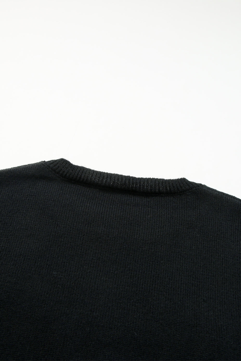 White Holly Jolly Round Neck Casual Sweater