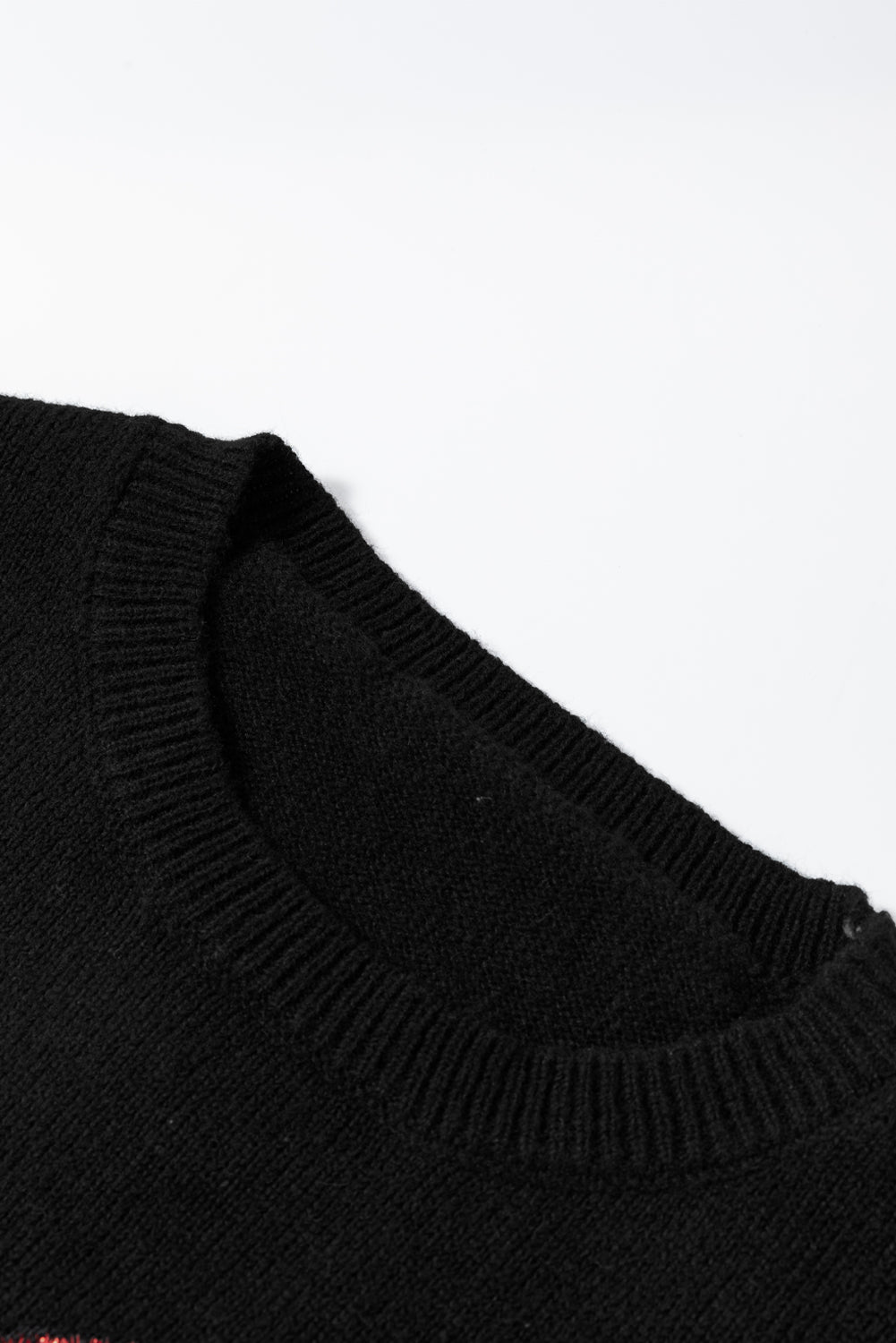 White Holly Jolly Round Neck Casual Sweater