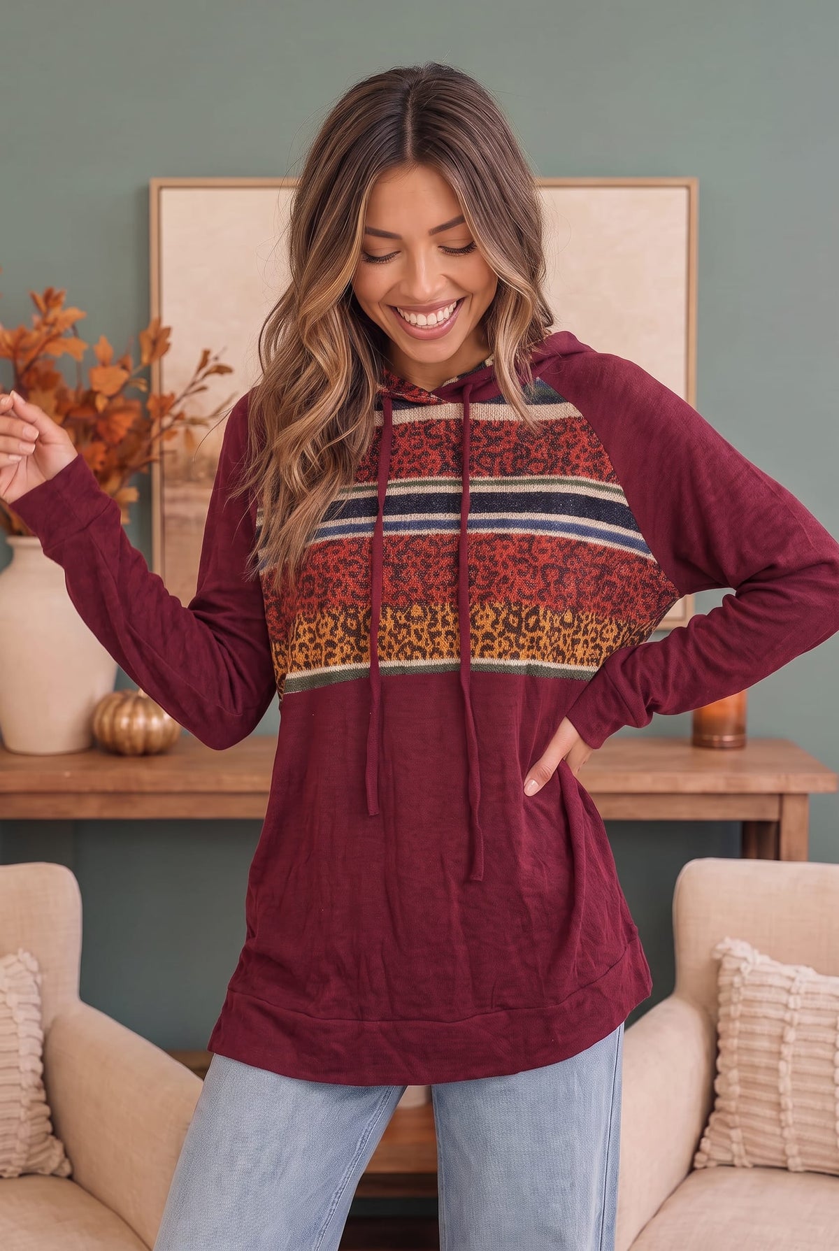 Favorite Hoodie in Burgundy
