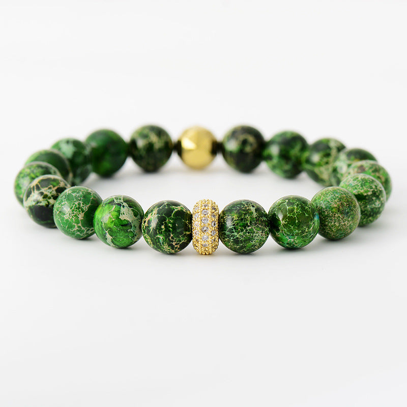 Natural Stone & Beaded Bracelet