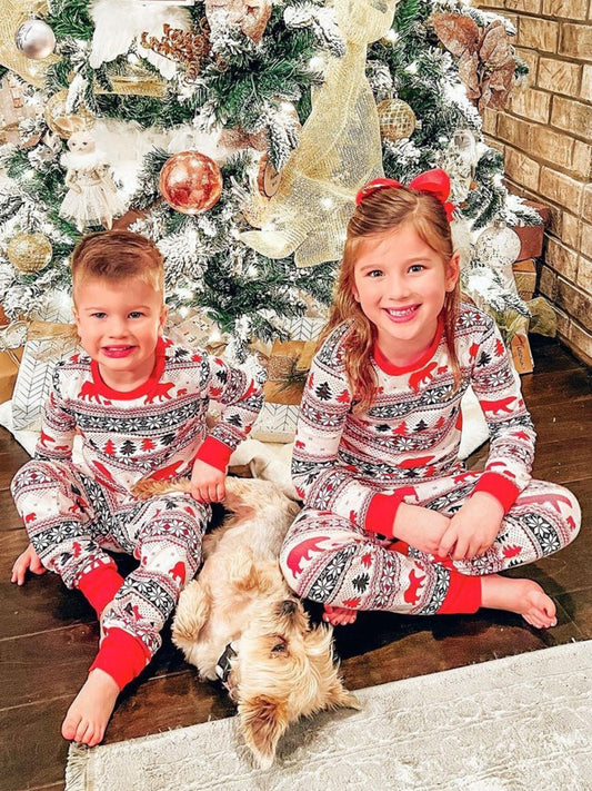 Kid's Christmas Long Sleeve Top and Pants Set
