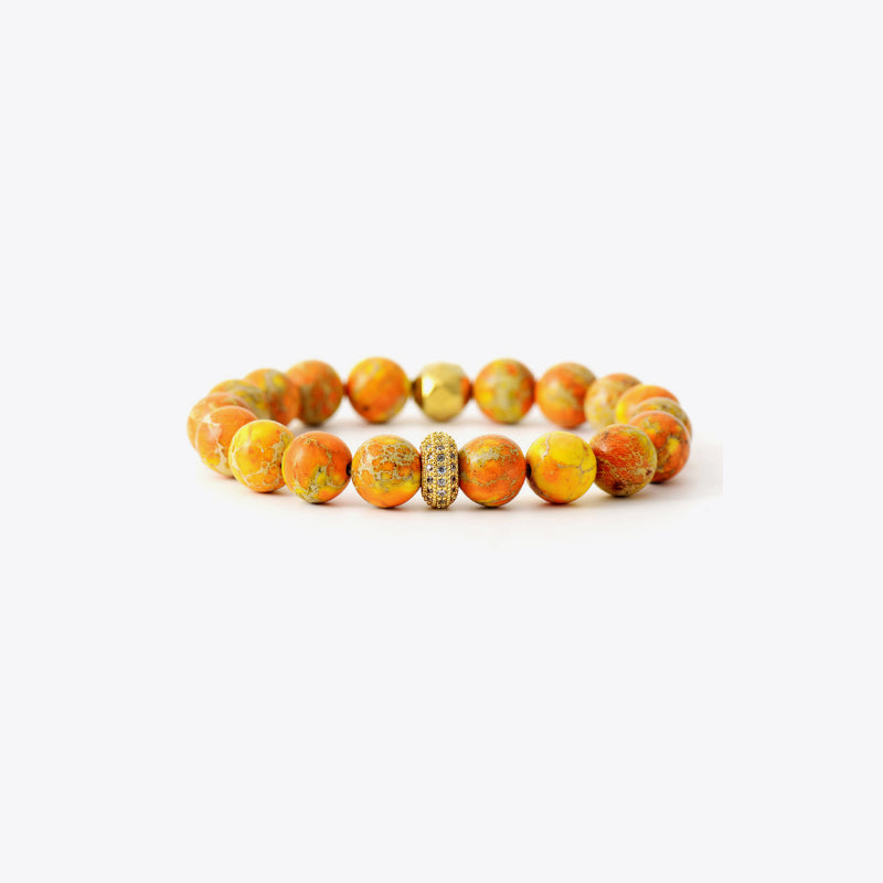 Natural Stone & Beaded Bracelet