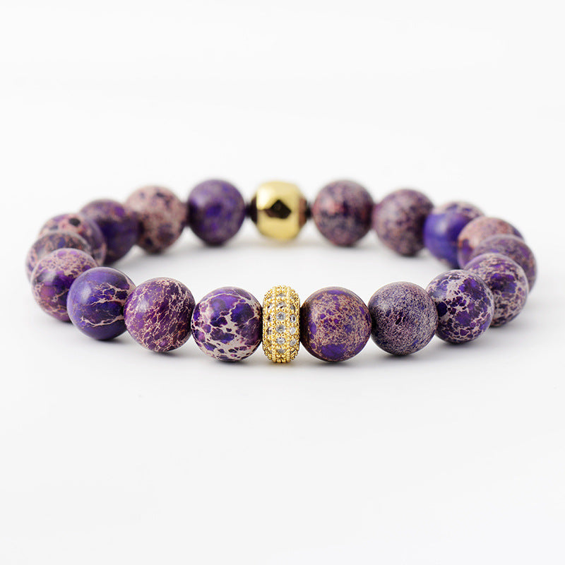 Natural Stone & Beaded Bracelet